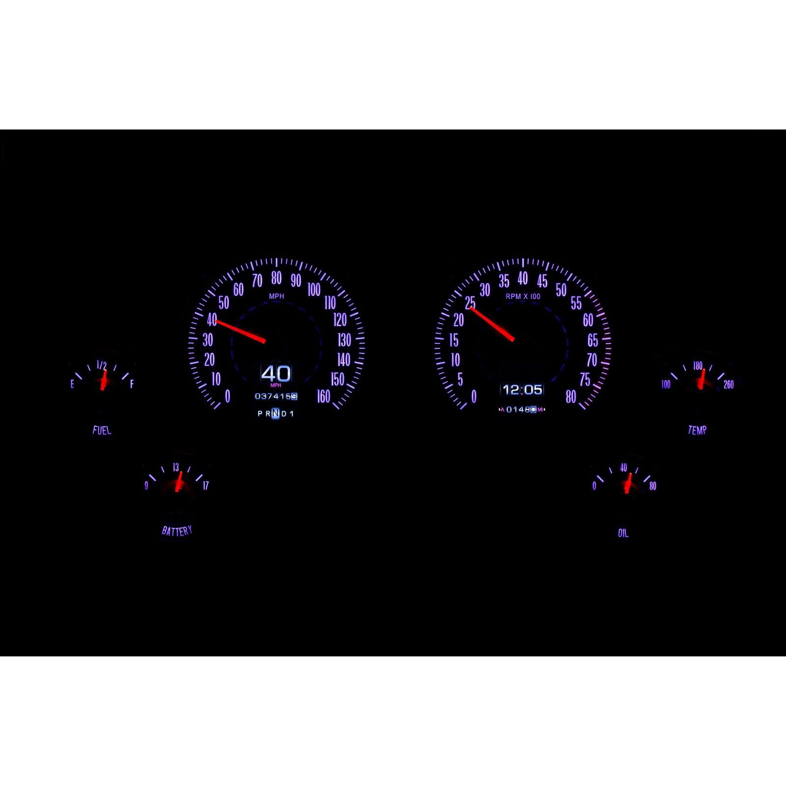 Dakota Digital Retrotech Gauge Instrument System RTX-63C-VET-X Compatible with 1963-67 Chevy Corvette