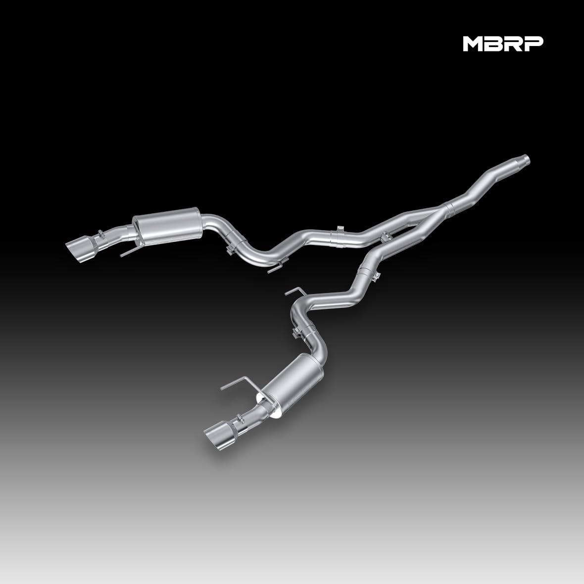3" MBRP Dual Split Rear Street Version Cat Back with 4.5" Tips AL S7274AL