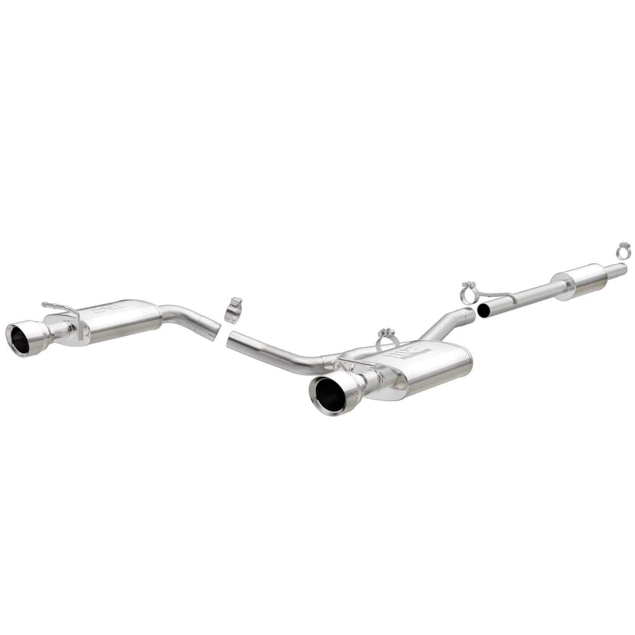 Cat-Back MagnaFlow Performance Exhaust System 19274 - Street Series, 2.5in Main Piping, Dual Split Rear Exit, Polished Finish 4.5in Exhaust Tip - 2016-2019 Explorer Performance Exhaust Kit