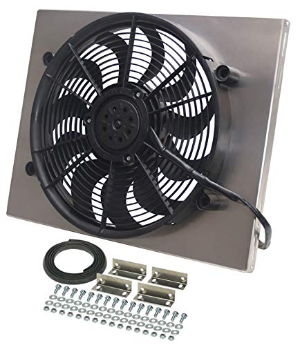 Black Derale 16822 High Output Single Radiator Fan