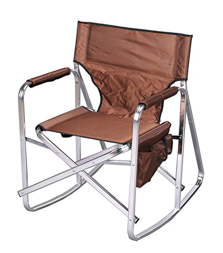 Camping Stylish SL1205BROWN Rocking Full Back Folding Director's Chair