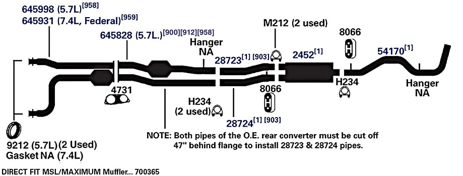 Exhaust Pipe AP Exhaust Products 28723