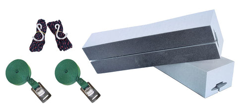 Kayak Standard Foam Block Kit with Tie-Downs - Universal Fit - 14" Long - Reusable Packaging