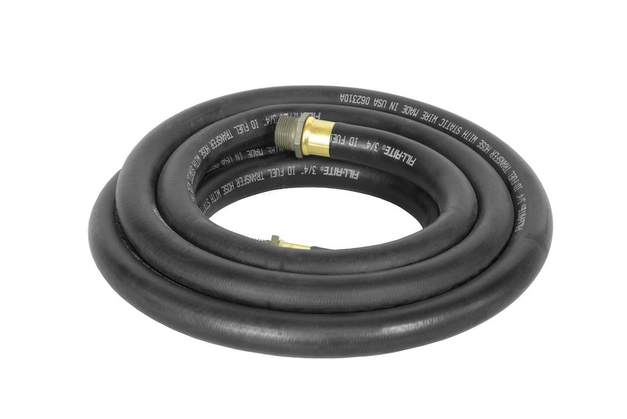 Fill-Rite 3/4 Inch FRH07514 x 14 Foot Neoprene Replacement Fuel Transfer Hose with Male Ends Compatible with All Electric Fuel Pumps