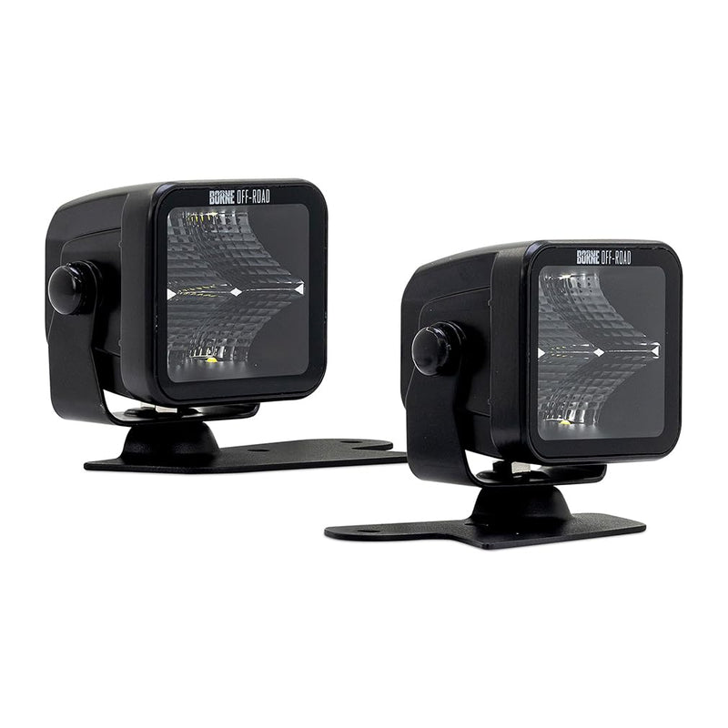 Ford Bronco Borne Off-Road Ditch Light Set (2) 3X3 Flood Upfit