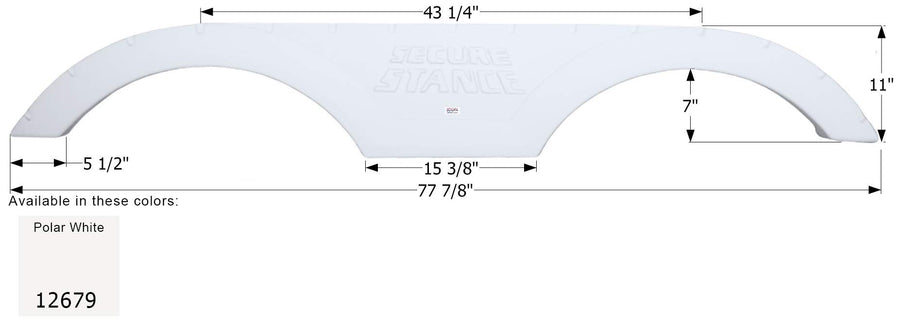 Fender Skirt ICON, Tandem, Augusta, FS2679, Polar White