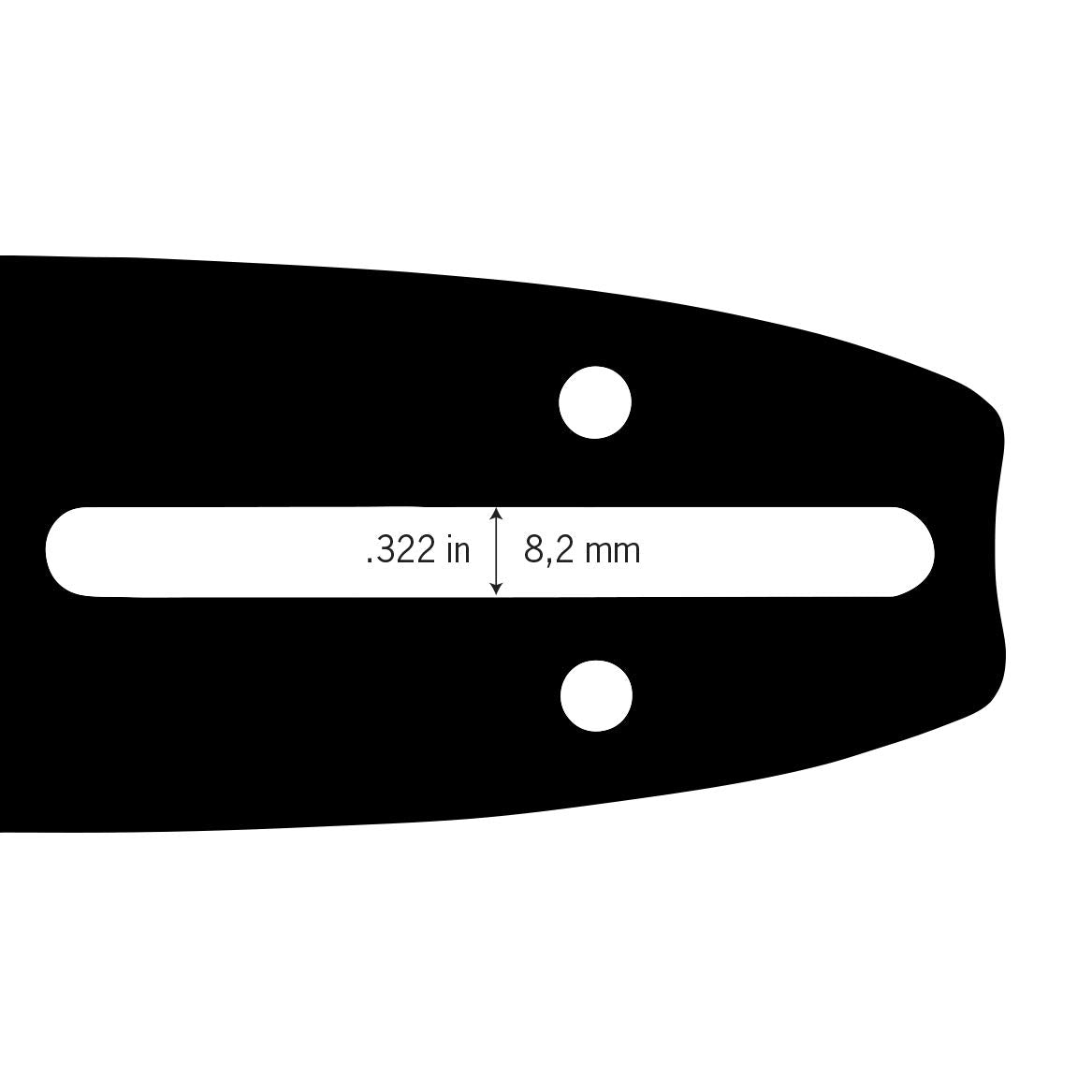 Oregon Chainsaw Guide Rail 14 Inch Double Guard, Reversible 35 cm Saw Rail, for A041 Engine Connection, 3/8 Inch Low Profile Pitch, 1.1 mm Groove Width, Suitable for Makita, Bosch, Worx & More