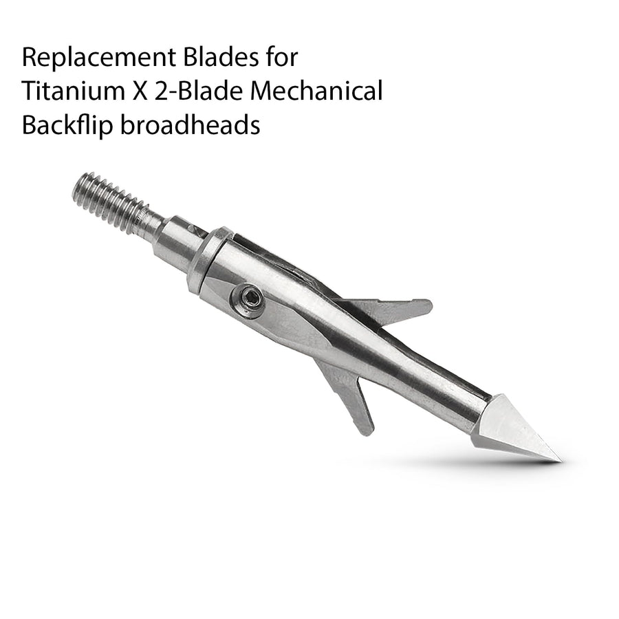 Stainless Steel TruGlo .031 in. Replacement Blade Set (3 Pack) for Titanium X 2 Blade Mechanical Backflip Broadhead