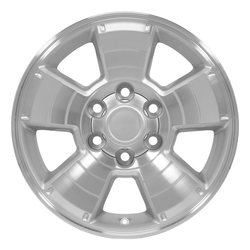 17 Inch OE Wheels TY09 Rim Fits 4Runner Style 6x139.7 17x7.5 Gloss Silver Machined - Hollander 69429 (1)