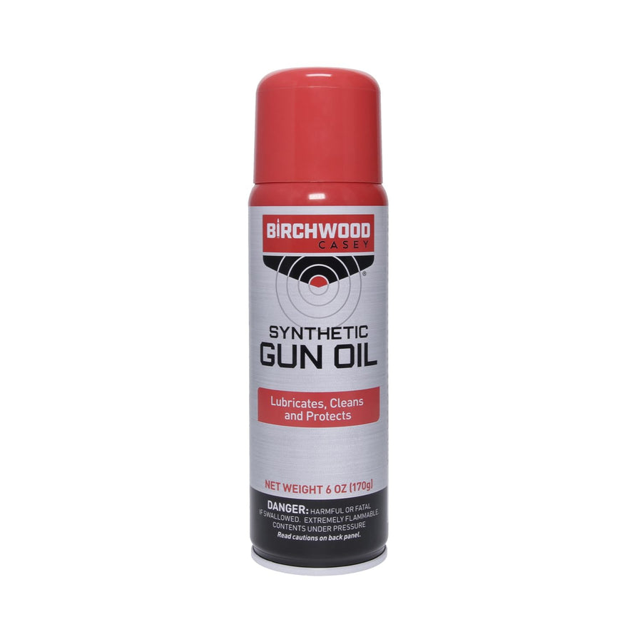Synthetic Gun Oil Birchwood Casey Convenient-Packed Long-Lasting Gun Lubricant for Reducing Friction, Cleaning, and Protecting Metal Surfaces, 6-Ounce Aerosol