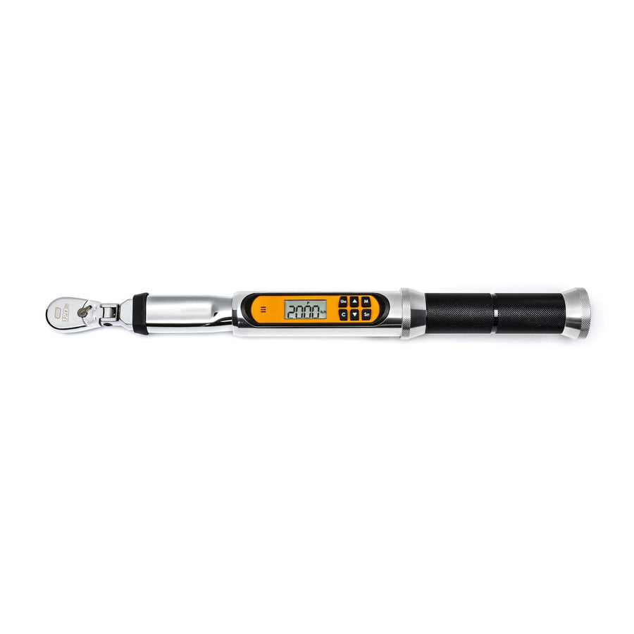 1/4" Drive GEARWRENCH 120XP Flex Head Electronic Torque Wrench with Angle - 85194