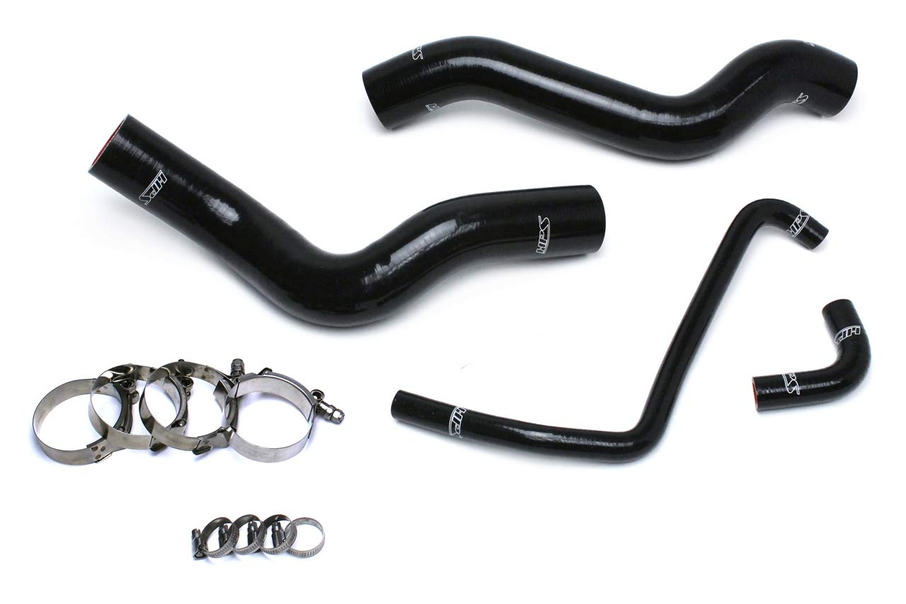 Black HPS 57-1503R-BLK Silicone Radiator Hose
