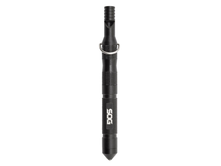 SOG 4.3" Flint Survival & Defense Portable Compact Tool for Outdoors and Emergencies | Includes Glass Breaker and Whistle
