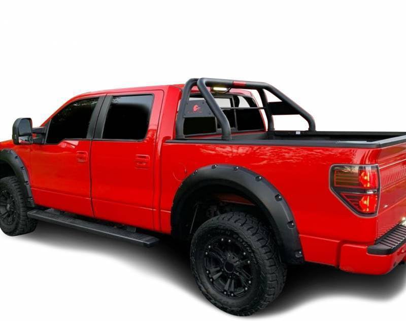 CLASSIC Black Horse Roll Bar Black Compatible with 00-24 Ram 2500/3500|01-24 Silverado 2500/3500 HD|00-24 F-150|17-24 Titan|2001-2024 Sierra 1500|07-24 Tundra|01-24 GMC Sierra 1500/2500 HD-RB001BK