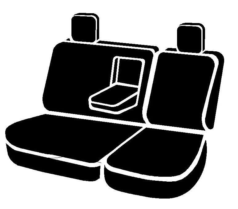 Gray FIA TRS42-89 Custom Fit Rear Seat Cover Split Seat 40/60 - Saddle Blanket (Solid Gray)
