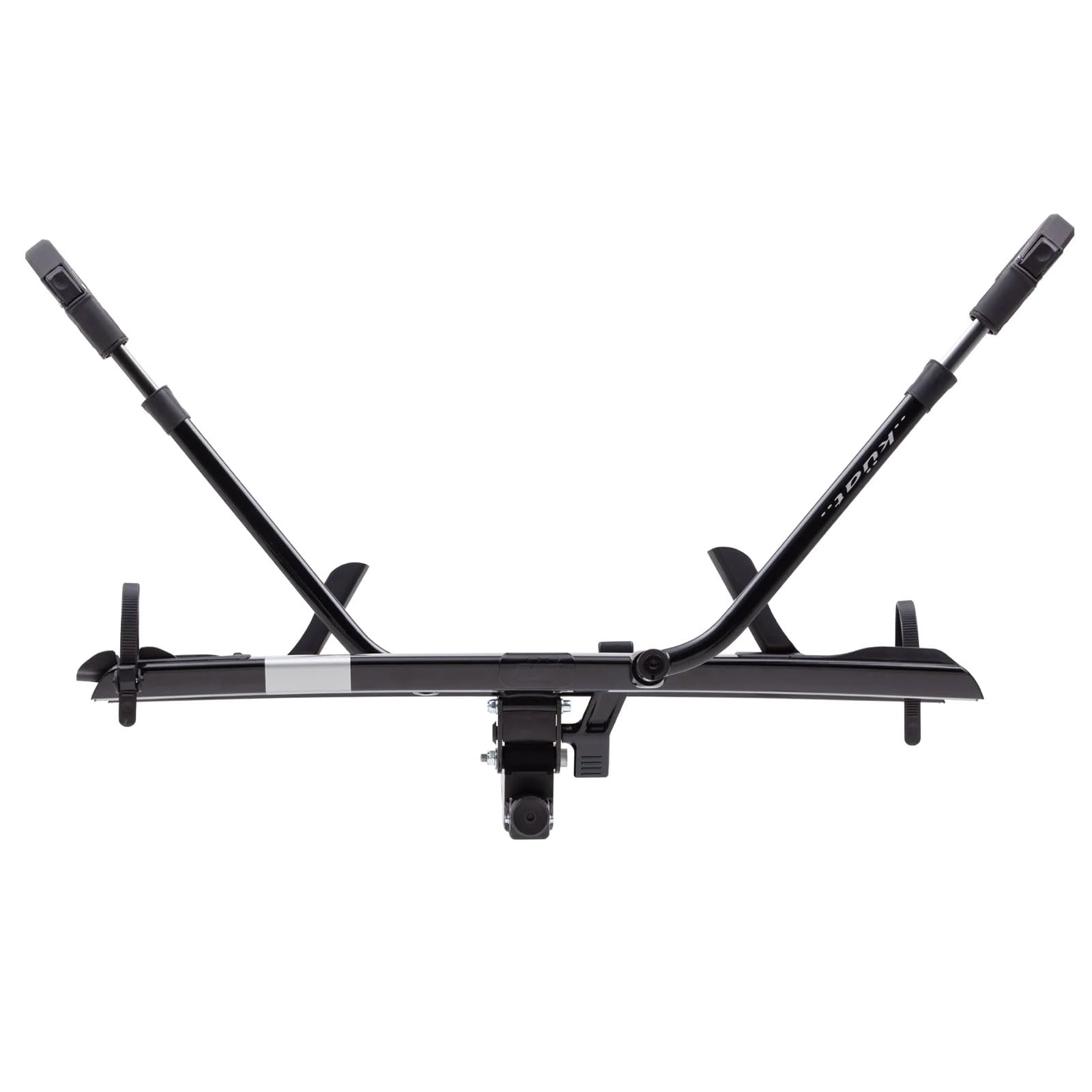 KUAT 2.0 Sherpa Durable Lightweight Aluminum Compact 2 Bike Transporting Hitch Rack with Cable Lock & Foldable Tire Cradles | Capacity - 40 Lbs per Tray, Black Metallic & Gray Anodize, 2"