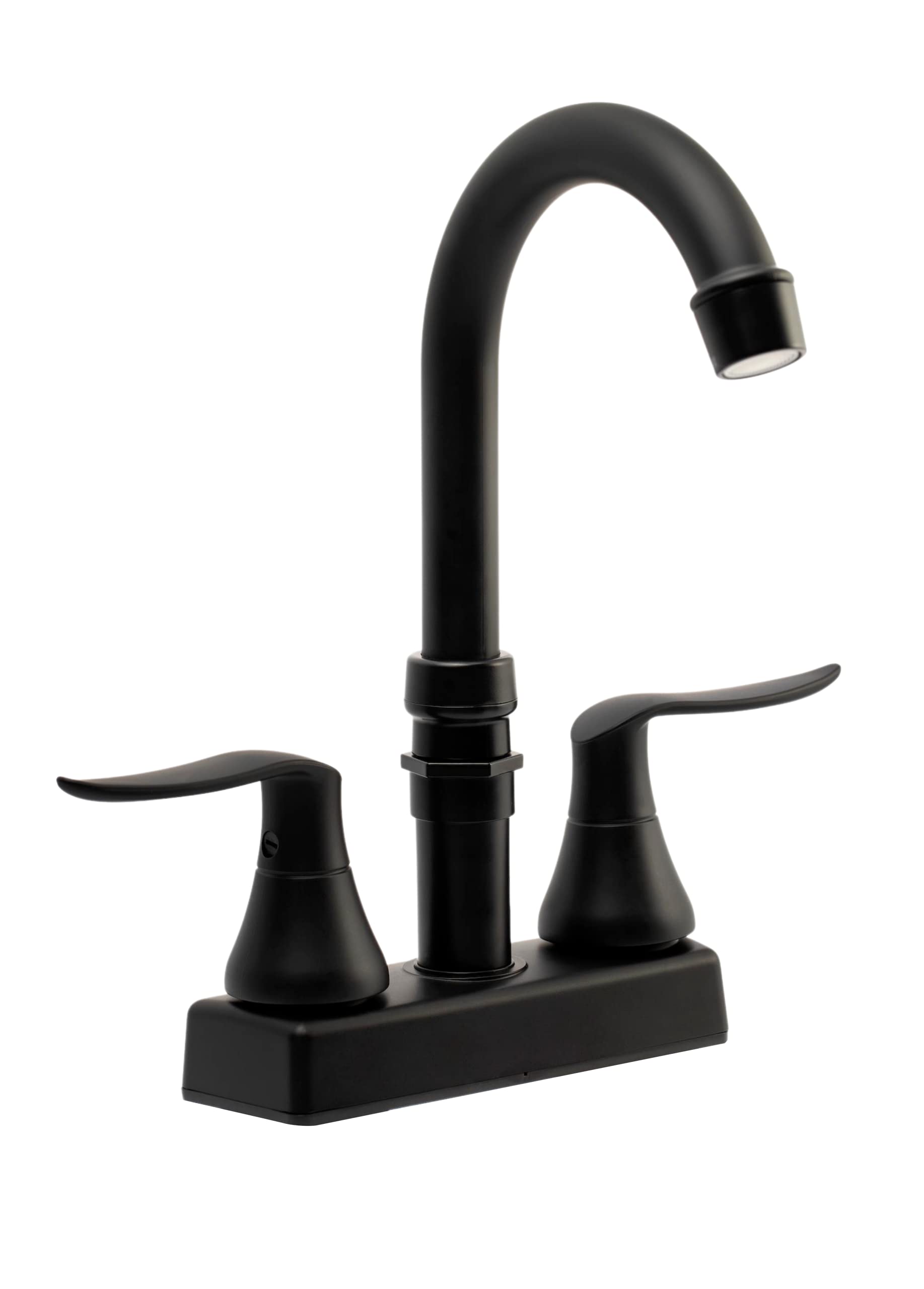 Dura Faucet RV Elegant Bar Faucet with Quick Connect Spout (Matte Black)