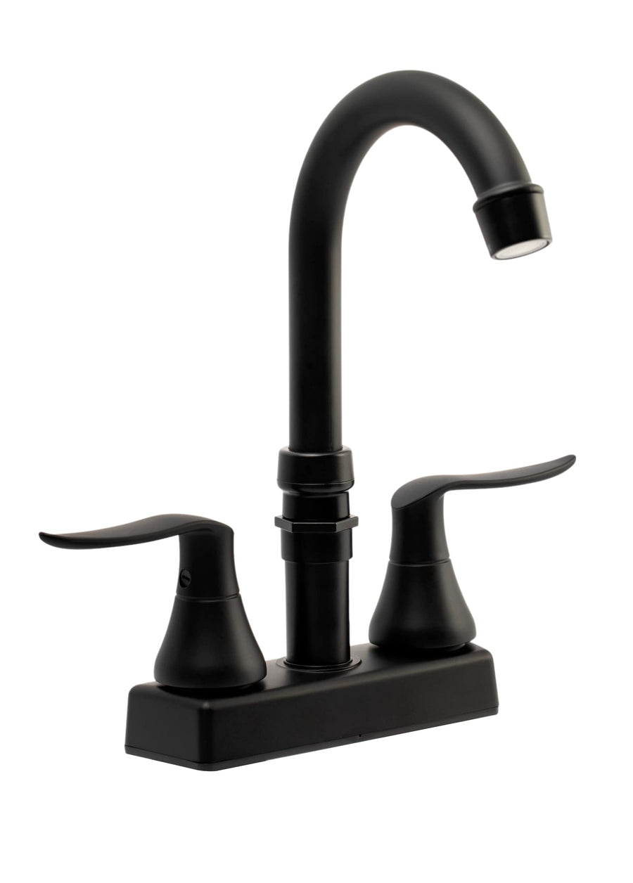Dura Faucet RV Elegant Bar Faucet with Quick Connect Spout (Matte Black)