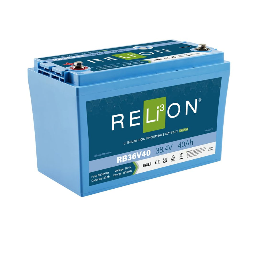 36V Relion RB36V40 40Ah Lithium Deep Cycle Battery