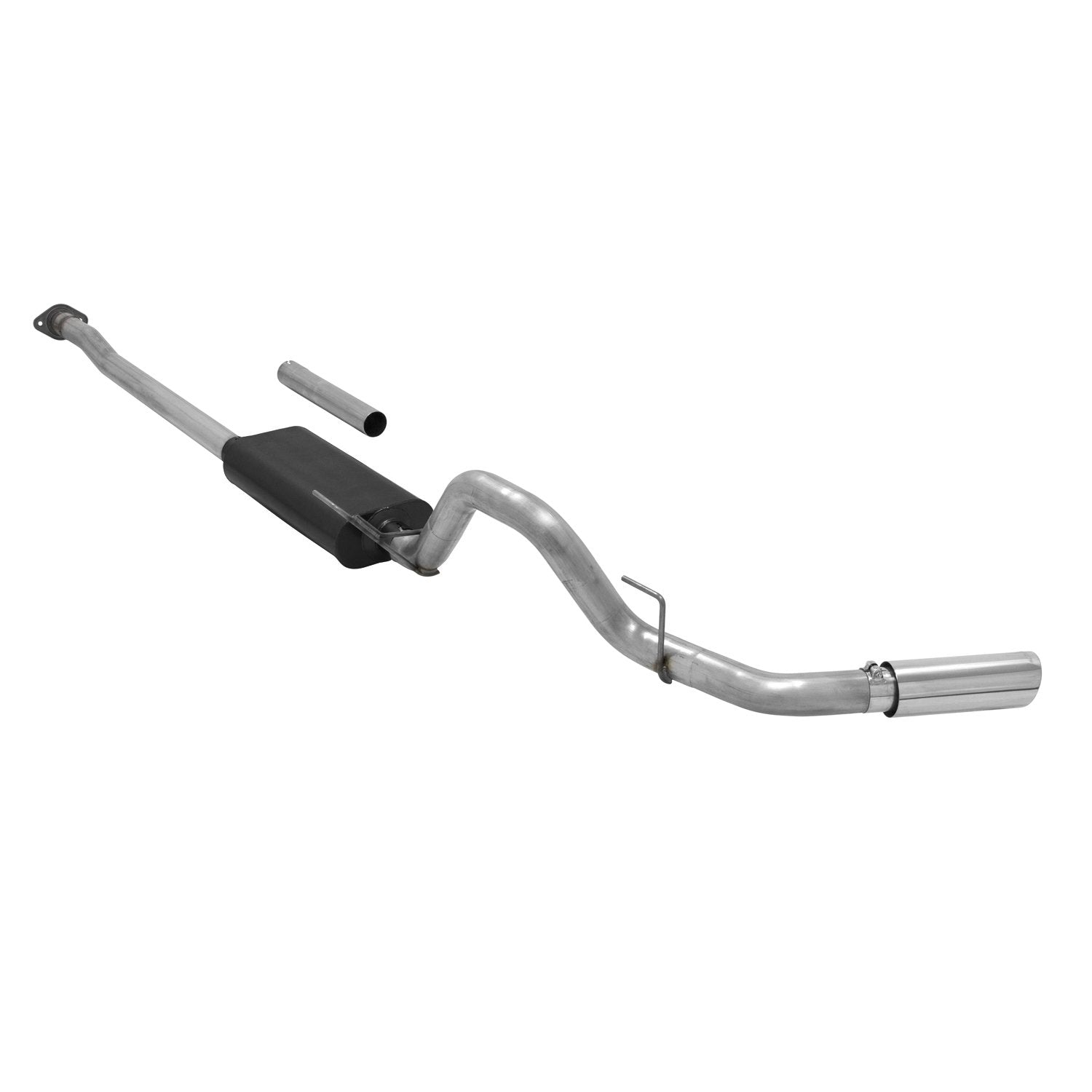 Flowmaster Force II 817727 Cat-Back Exhaust 3 Inch Stainless Steel 4 Inch Black Ceramic Coat Stainless Tips Compatible with 2015-2020 Ford F-150 2.7L 3.5L 5.0L except Standard Cab Short Bed & Raptor