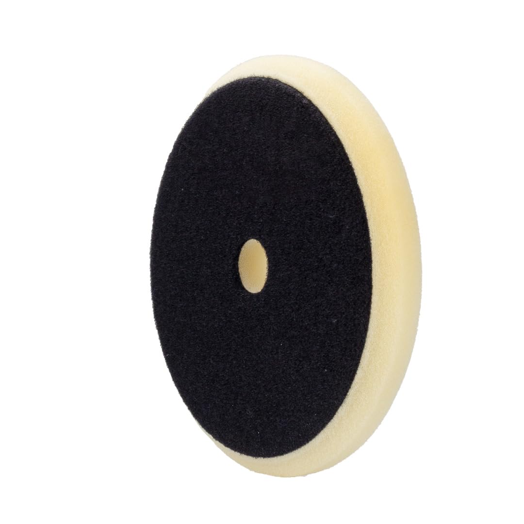 6" Maxshine Universal White Finishing Foam Pad – Professional Detailing Pad for Cutting, Polishing & Finishing – Bendable, Washable & Reusable – Hook & Loop Backing