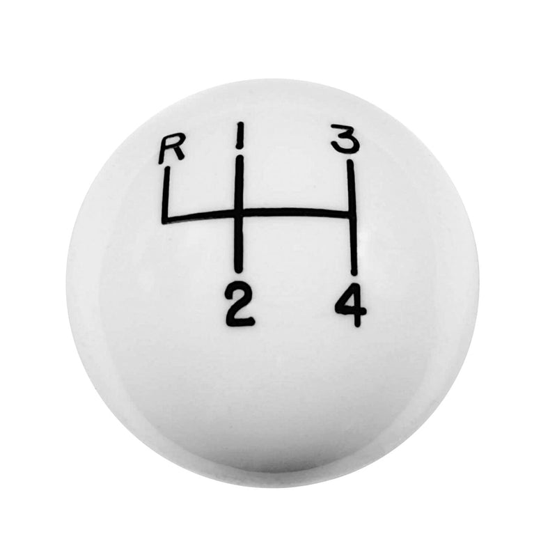 4-Speed Hurst Classic White Shifter Knob
