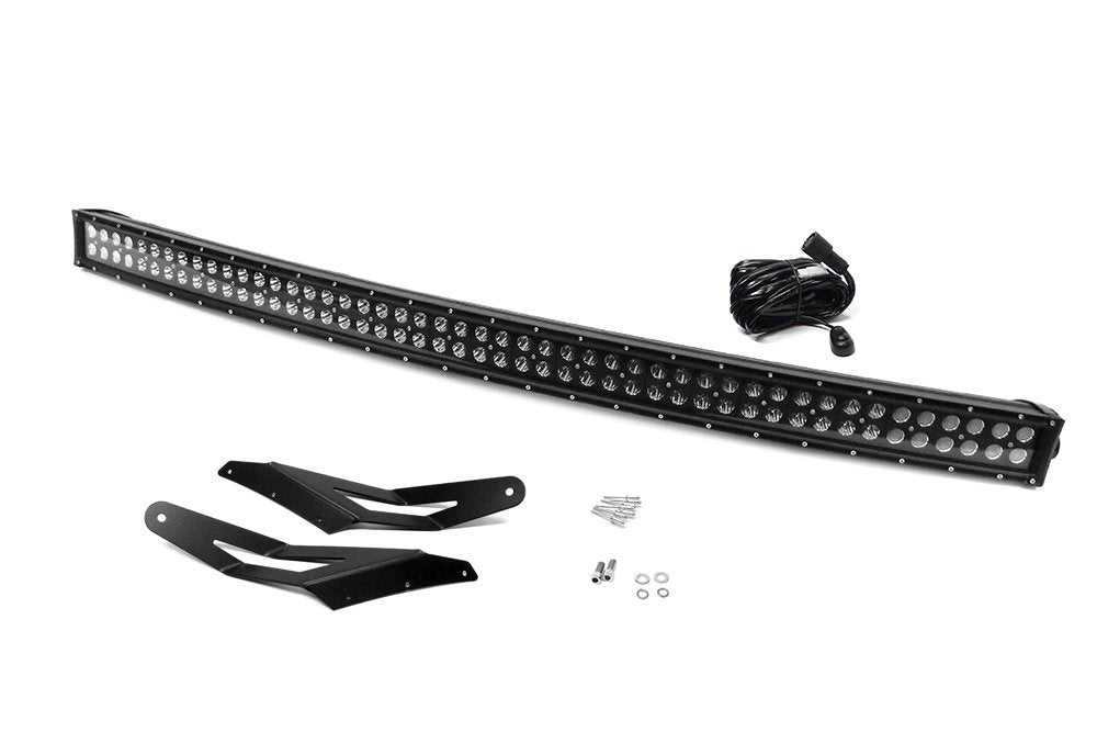 Black Southern Truck 79011 54" 3W Combo-Flood/Beam CREE Light Bar (312W Curved, Double Row, with Harness, Switch, Bracket, Hardware/25,920 Lumens)