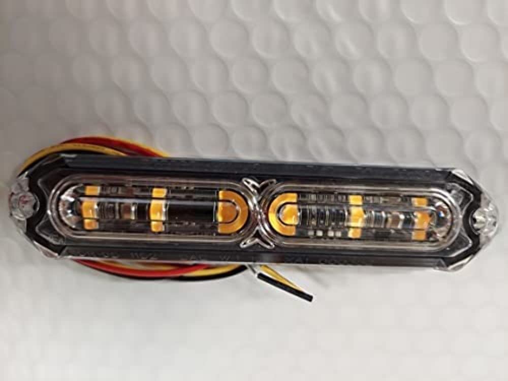 Amber/Amber Custer STR-XLA1, Class I, ECE ratings, 12-24 v, 24 Flash Patterns, IP67