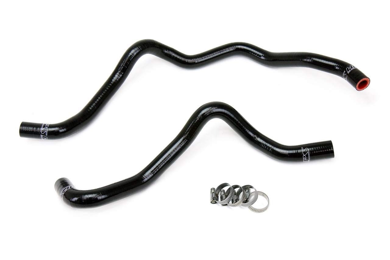 HPS Reinforced Black Silicone Heater Coolant Hose Kit 57-1849-BLK