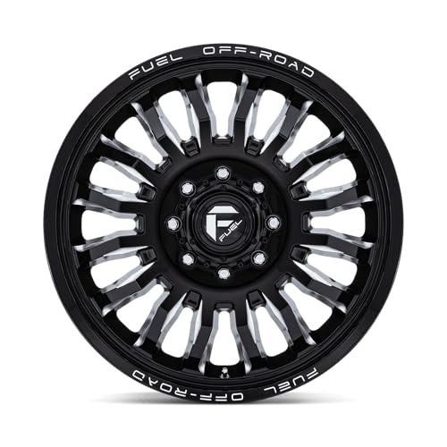 FUEL OFF-ROAD 22X8.25 ARC DUALLY 8X6.5-4.82 -240mm GLOSS BLACK MILLED - D86822828D35