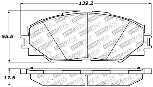 Sport Brake Pads StopTech 309.12100 with Shims and Hardware