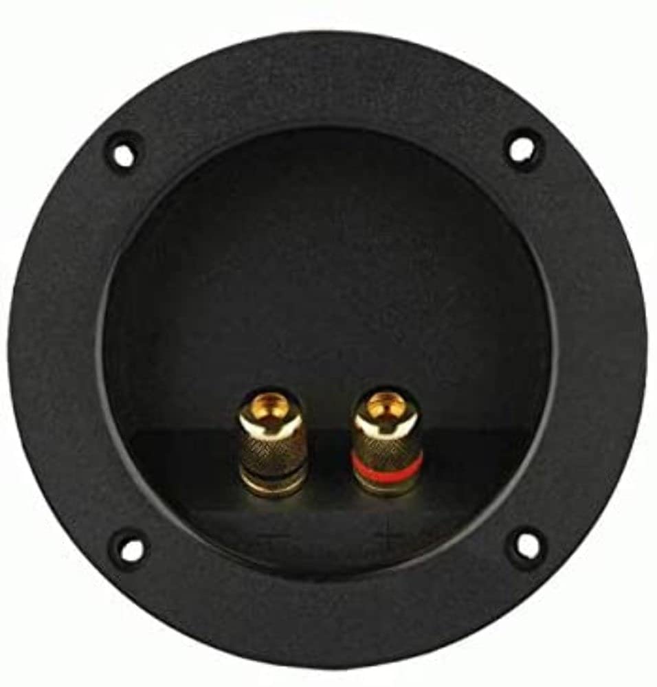 3 Inch Round Install Bay Terminal Cup Binding Post Gold - Each