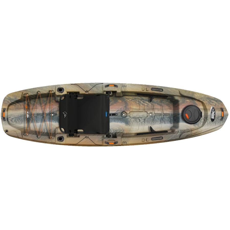 The Catch Classic Pelican 100 Sit-On Kayak - Outback and Magnetic Grey