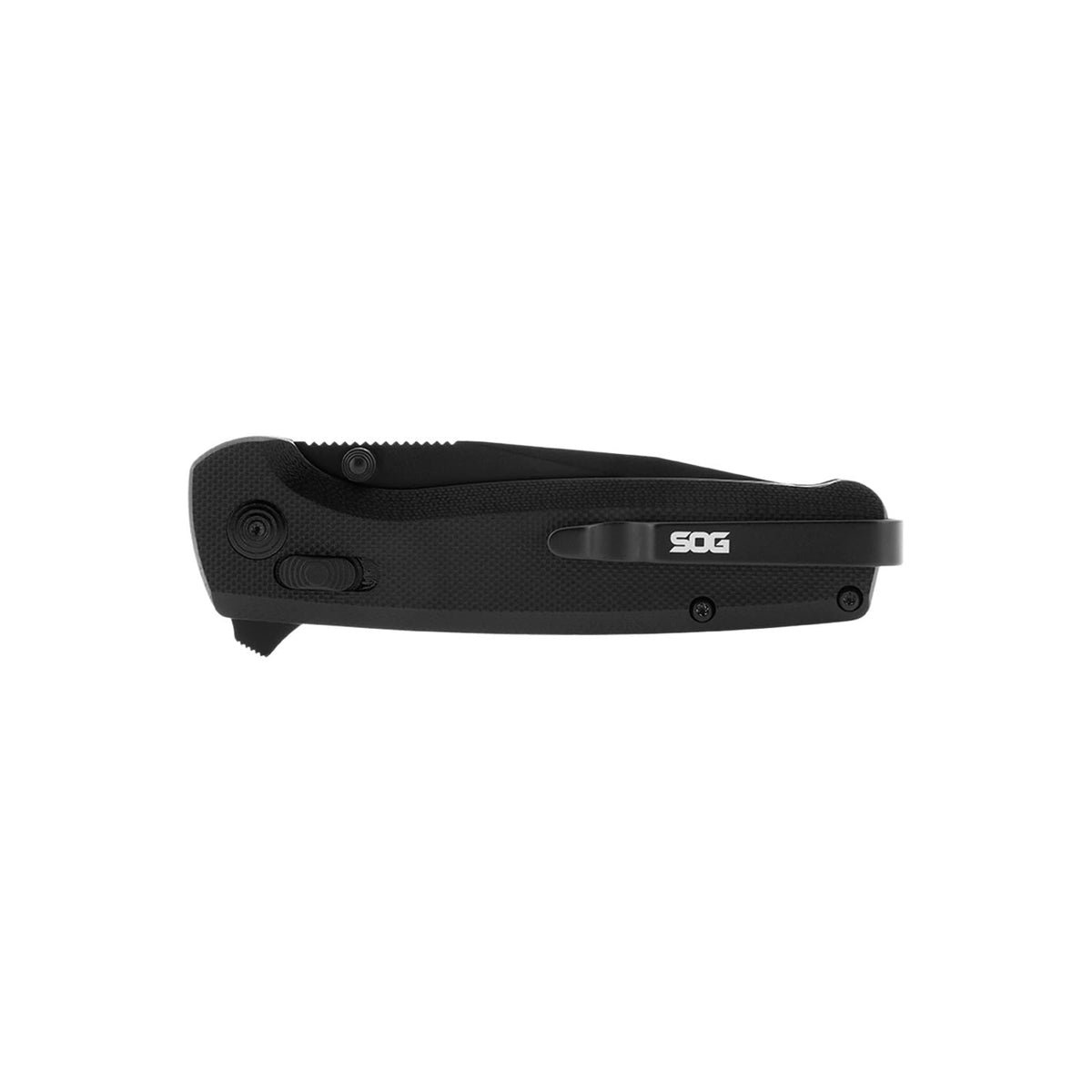 SOG Daily Carry Terminus XR G10 Rugged EDC Ambidextrous Pocket Folding Knife | G10 Handle | Wear-Resistant D2 Steel Blade, Black, Clam Pack