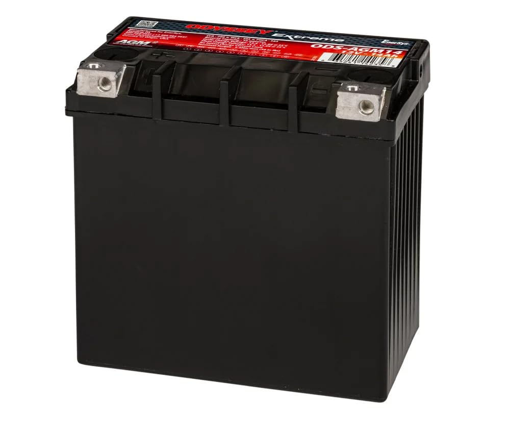Odyssey Battery, AGM, Extreme Series, Powersport, 12V, 320 Cranking amps, Top/Side Post Terminals, 5.9 in L x 5.7 in H x 3.4 in W, Each