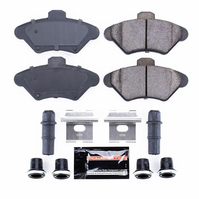 Power Stop Z23-600 Z23 Evolution Sport Carbon Fiber Infused Ceramic Brake Pads with Hardware