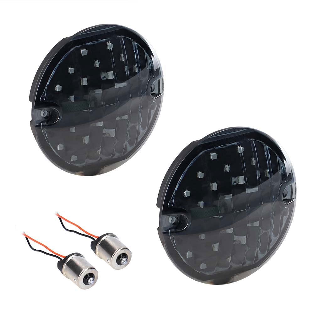 Red LED Brake Light METRA with Smoke Lens - 3.25 Inch, 2 Pack (BC-PC1156R)