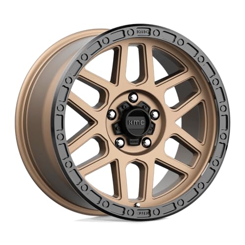 KMC Wheels 18X9 MESA 5X1505.98 25mm MATTE BRONZE WITH BLACK LIP - KM54489058625