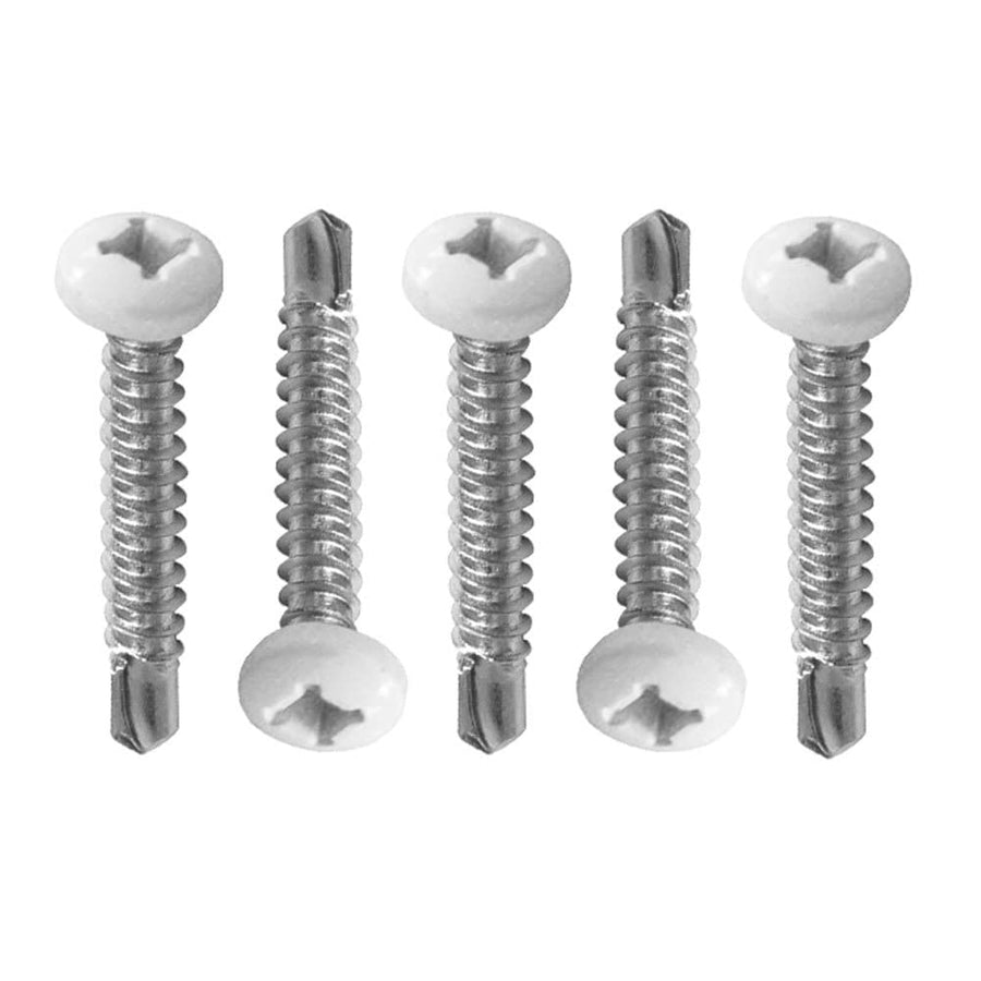 8X3/4 White #8 Self-Tapping Pan Head Tri-Screws AP Products 012-PTK500W - 0.75", 500 Pack