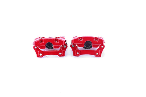 Power Stop Pair of High-Temp Red Powder Coated Rear Calipers For Lexus GS350, Lexus GS430, Lexus GS450h, Lexus GS460, Lexus IS350 [Model Specific]