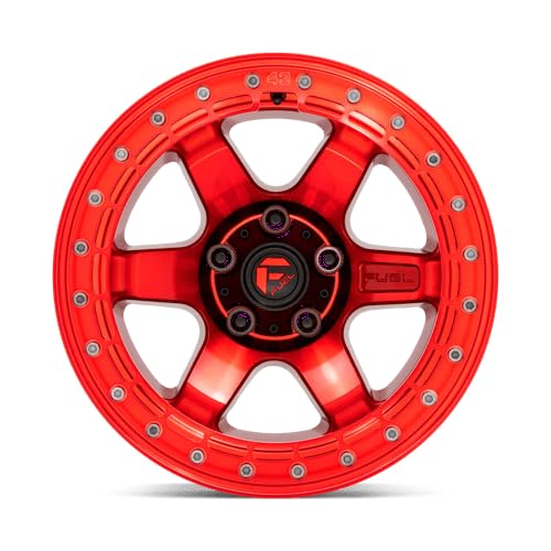 1PC Fuel D123 17X9 5X5.0 GL-RED GL-RED-RG -15MM - D12317907545