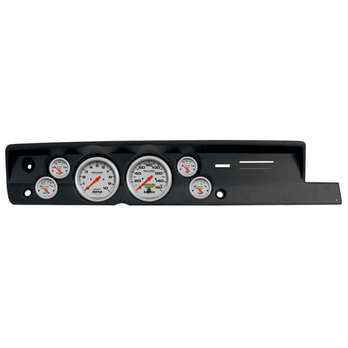 AutoMeter Dash Kit Direct Fit, (5" X2, 2 1/16" X4), Plym Cuda Heat 67-69, Ultra-Lite (2118-13)