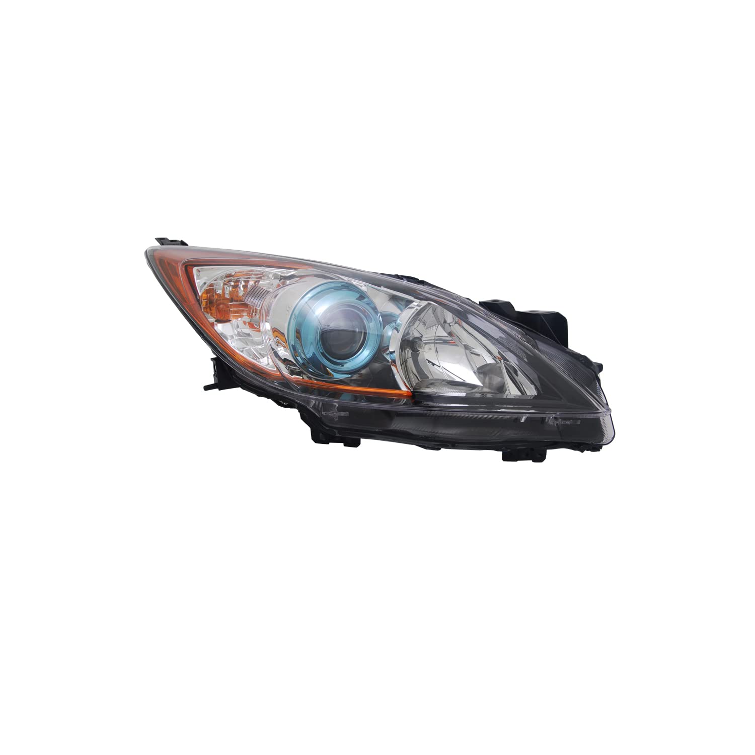 Left TYC Headlight Assembly Compatible with 2012-2013 Mazda Mazda3