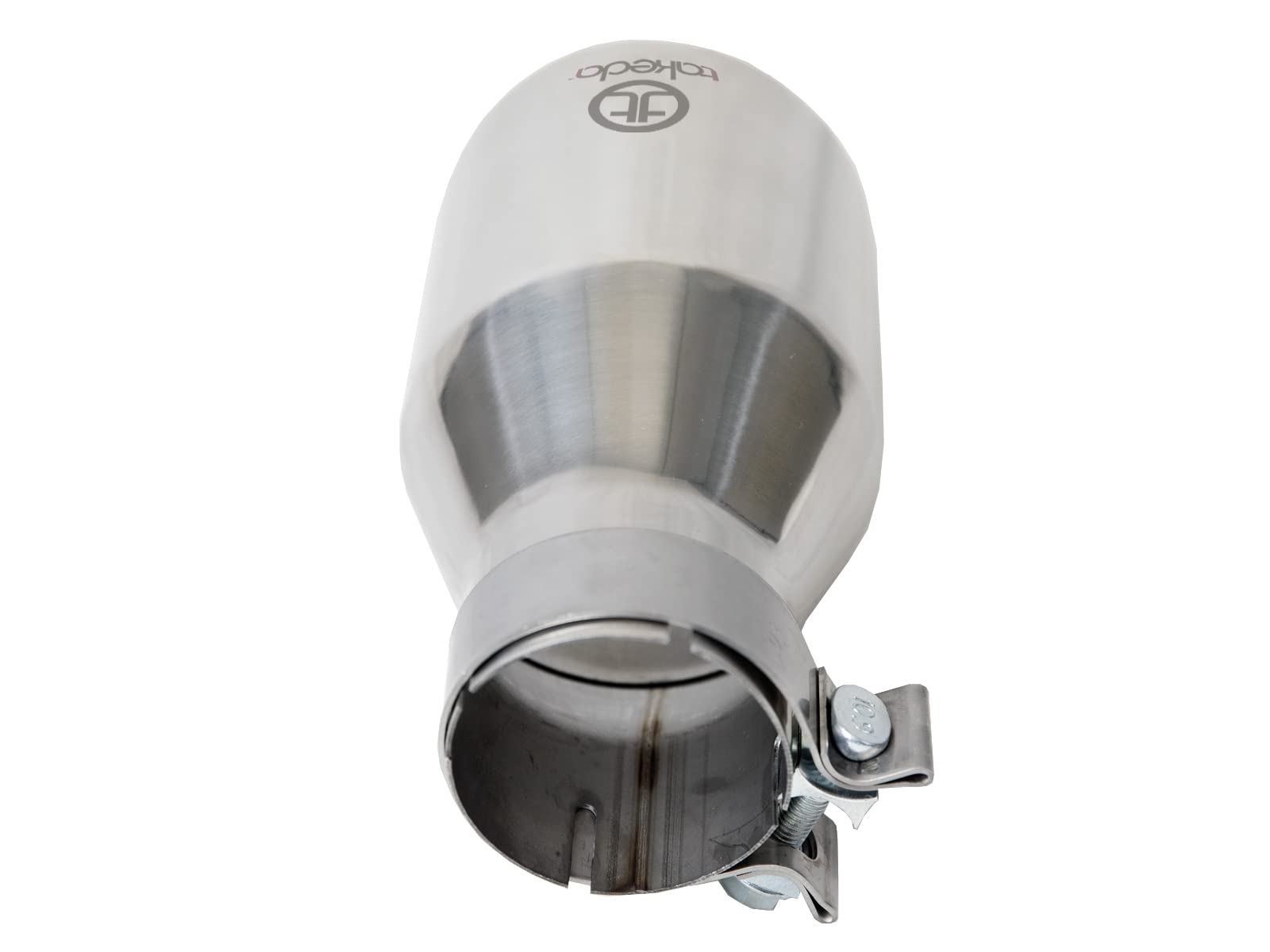 aFe Power 304 Stainless Steel Takeda Clamp-on Exhaust Tip Polished Fit 3 IN Inlet x 5 IN Outlet x 9 IN L 49T30504-P09