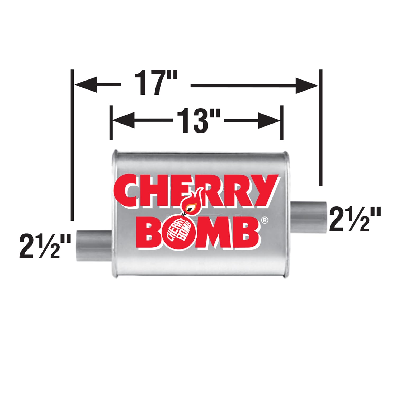 Cherry Bomb AP16809CB Turbo Muffler AP Exhaust