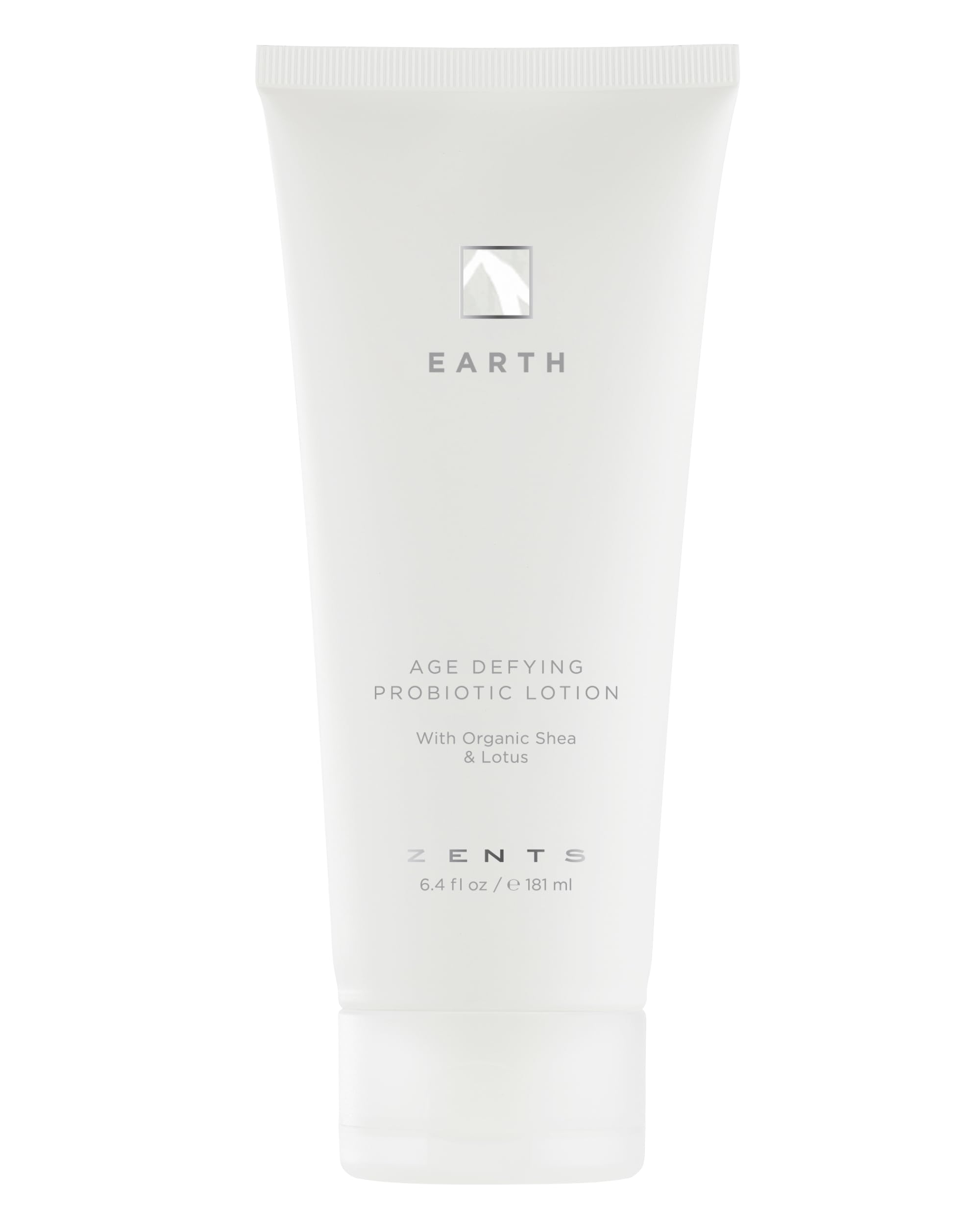 Zents Probiotic Age-Defying Body & Hand Lotion (Earth) | Moisturizing Lotion with Hyaluronic Acid & Organic Shea Butter | Nourishes & Hydrates Skin | 6.4 fl oz