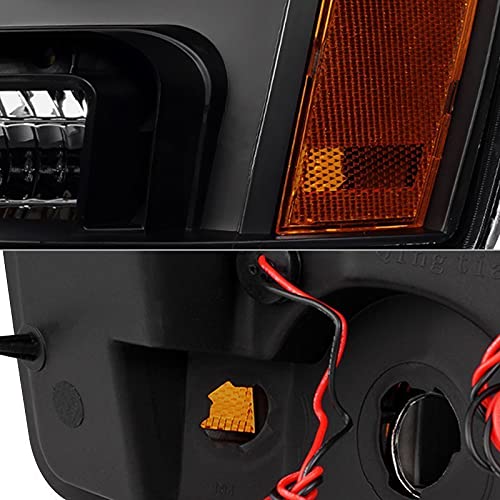 Headlight Xtune PRO-JH-CSUB07-LED-BK (Chevy Suburban 1500/2500 07-14 / Chevy Tahoe 07-14 / Avalanche 07-14 Halo Projector W/LED s - Black)