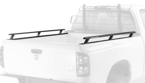 BACKRACK RealTruck Side Rails to use w/Standard Bed | Black, No Drill | 80512 | Fits 2004-2014 Ford F-150 8' Bed