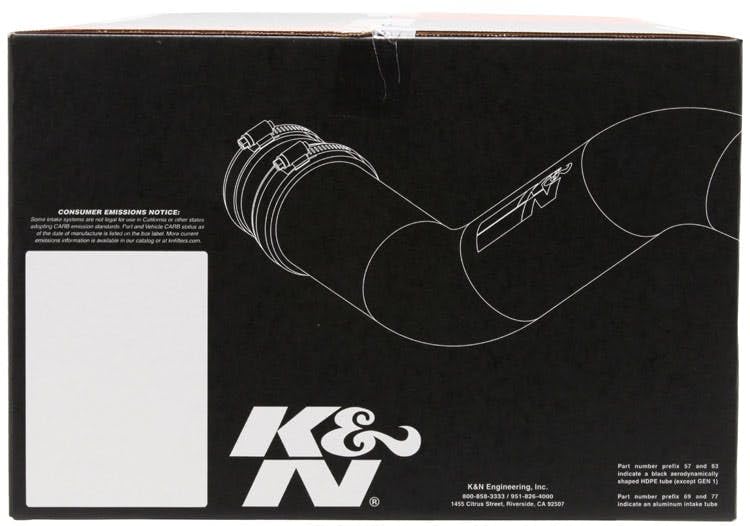 Cold Air Intake System K&N: High-Flow Air-Filter, Increase Performance & Horsepower: Compatible with 2008-2009 JEEP Liberty, 57-1559