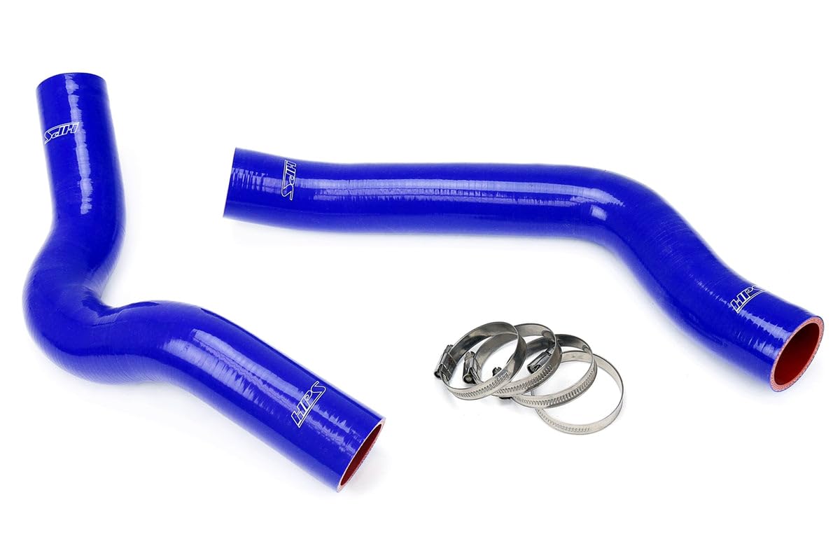 Blue HPS 57-1317-BLUE Silicone Radiator Coolant Hose Kit